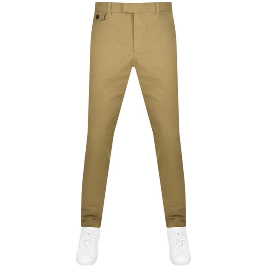 Image number 1 for Ted Baker Genay Slim Fit Chinos Beige