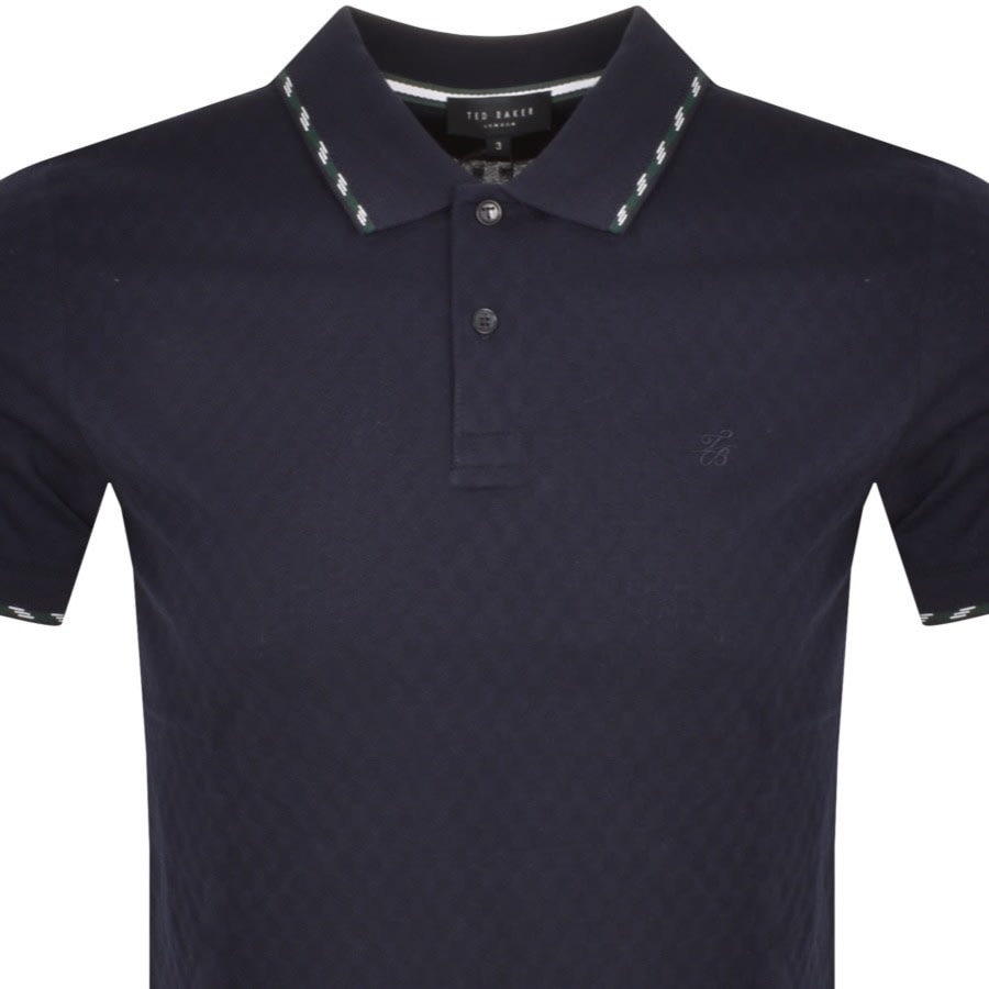 Image number 2 for Ted Baker Slim Colson Polo T Shirt Navy