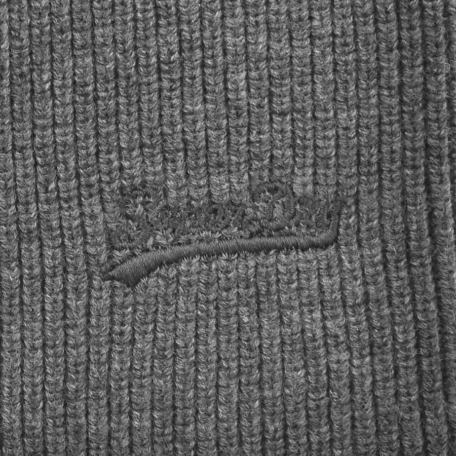 Image number 3 for Superdry Knit Beanie Hat Grey