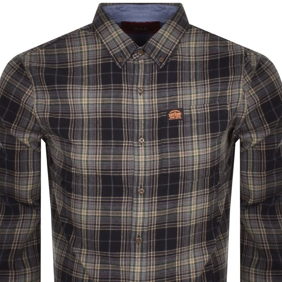 Image number 2 for Superdry Lumberjack Long Sleeved Shirt Black