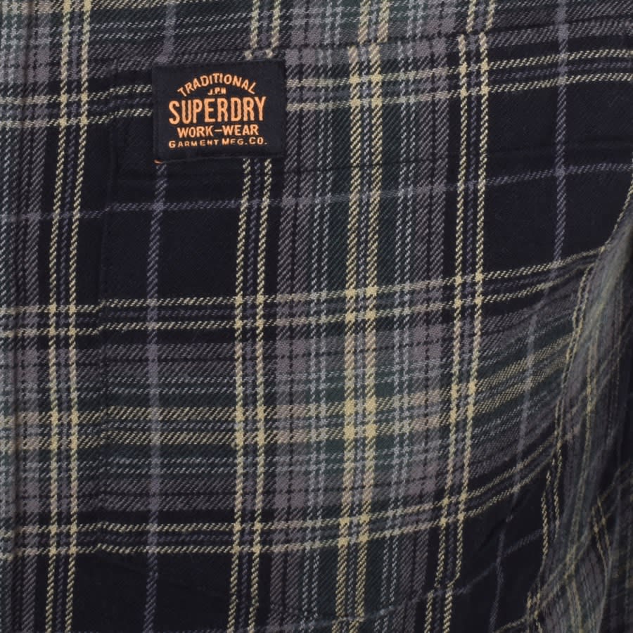Image number 3 for Superdry Lumberjack Long Sleeved Shirt Black