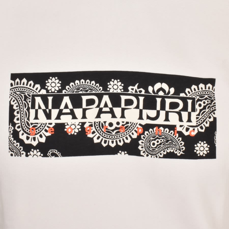 Image number 3 for Napapijri B Andesite Loose Fit Hoodie White