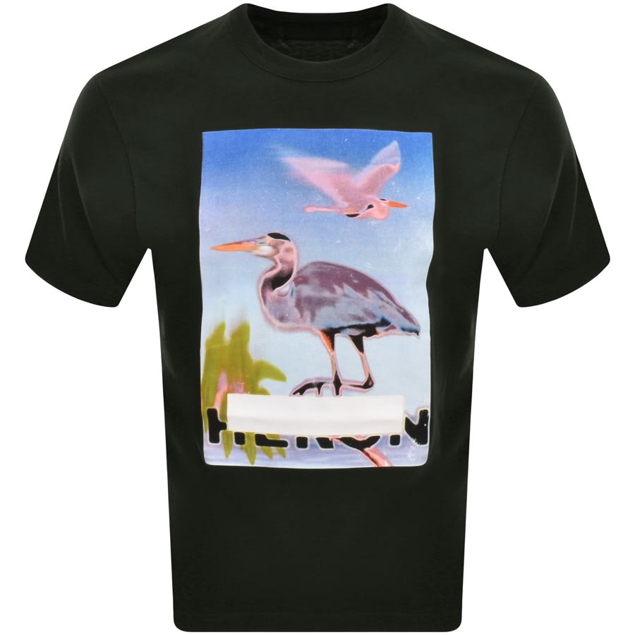 Image number 1 for Heron Preston Censored Heron Logo T Shirt Black