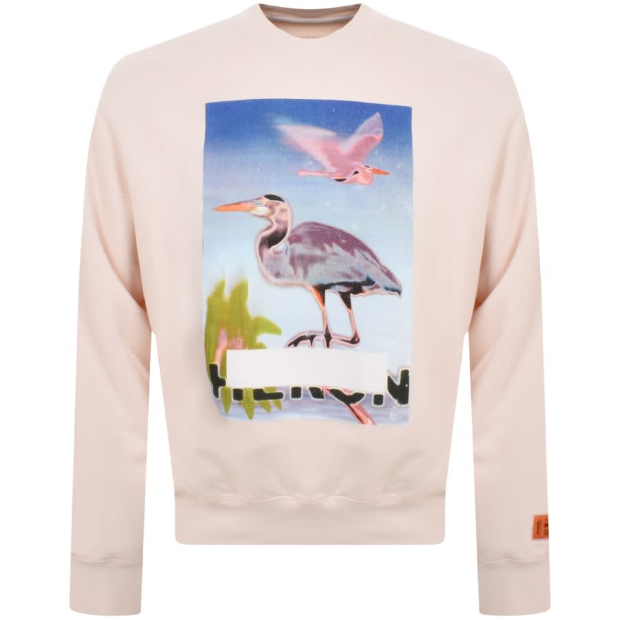 Image number 1 for Heron Preston Heron Censored Sweatshirt Pink