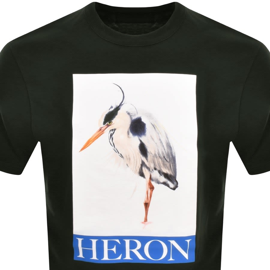 Image number 2 for Heron Preston Bird Painted Logo T Shirt Black