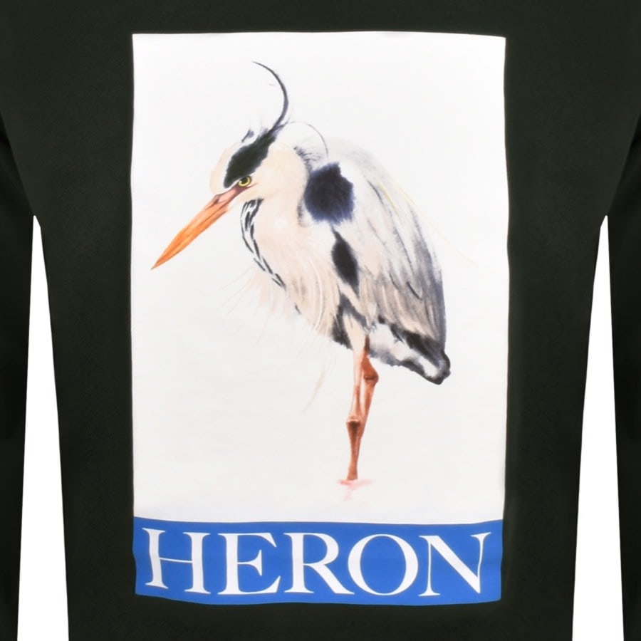 Image number 2 for Heron Preston Logo Long Sleeve T Shirt Black