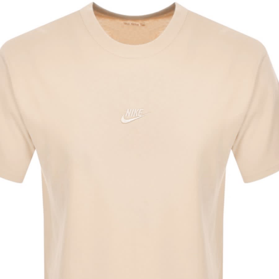 Image number 2 for Nike Crew Neck Essential T Shirt Beige
