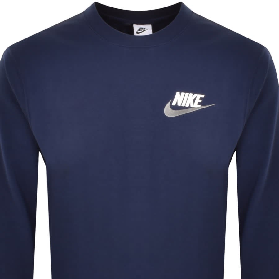 Image number 2 for Nike Club Sweatshirt Navy