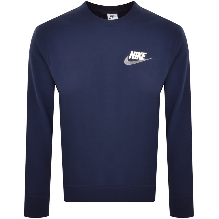 Image number 1 for Nike Club Sweatshirt Navy