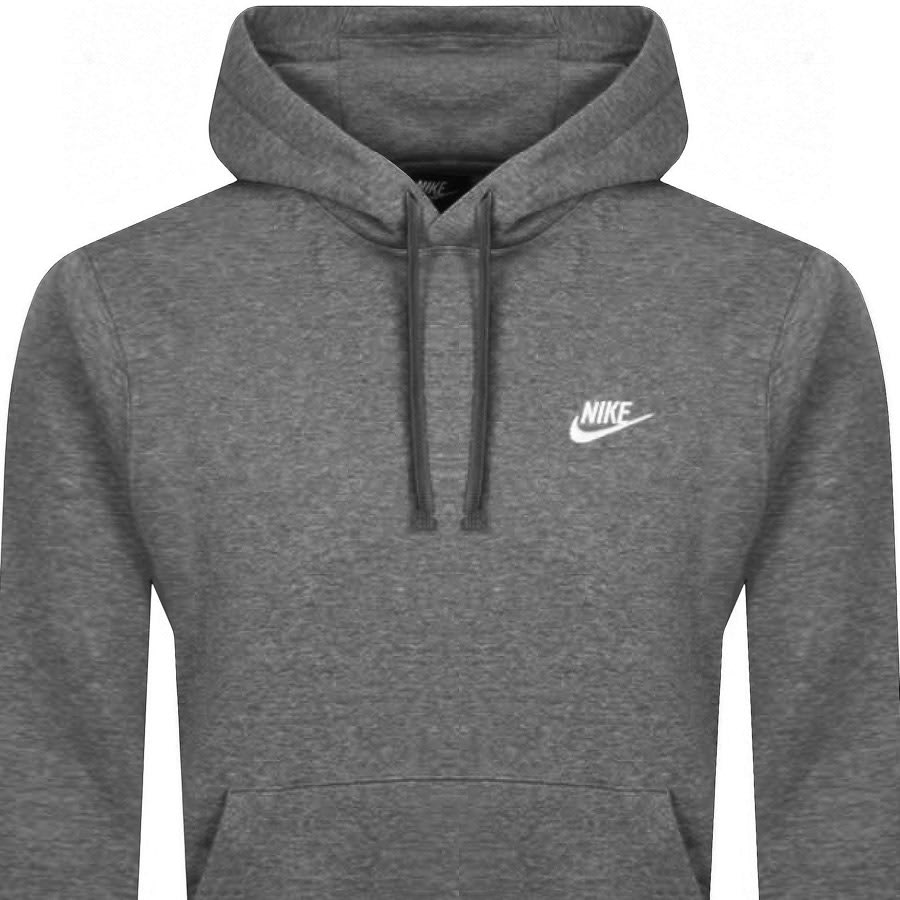 Image number 2 for Nike Club Hoodie Grey
