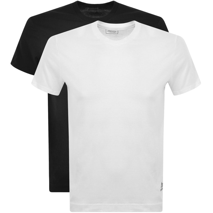 Image number 1 for adidas Originals Two Pack T Shirts White
