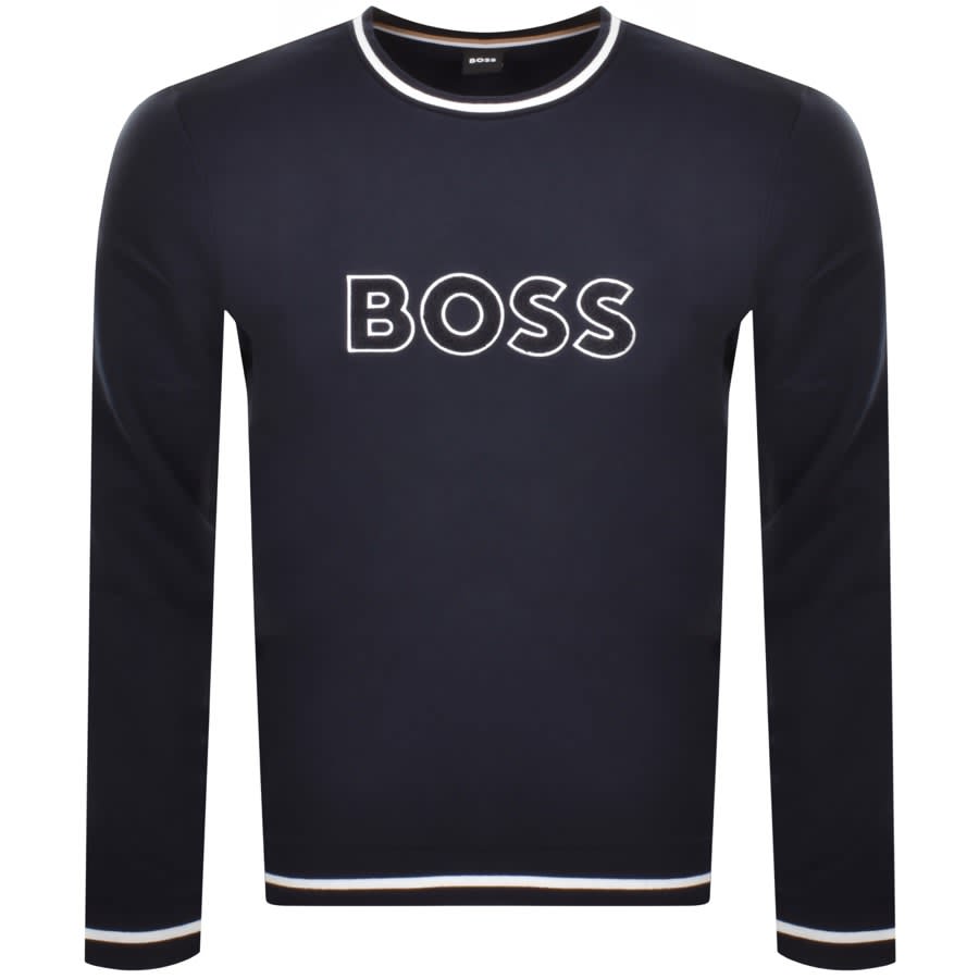 Image number 1 for BOSS Contemporary Sweatshirt Navy