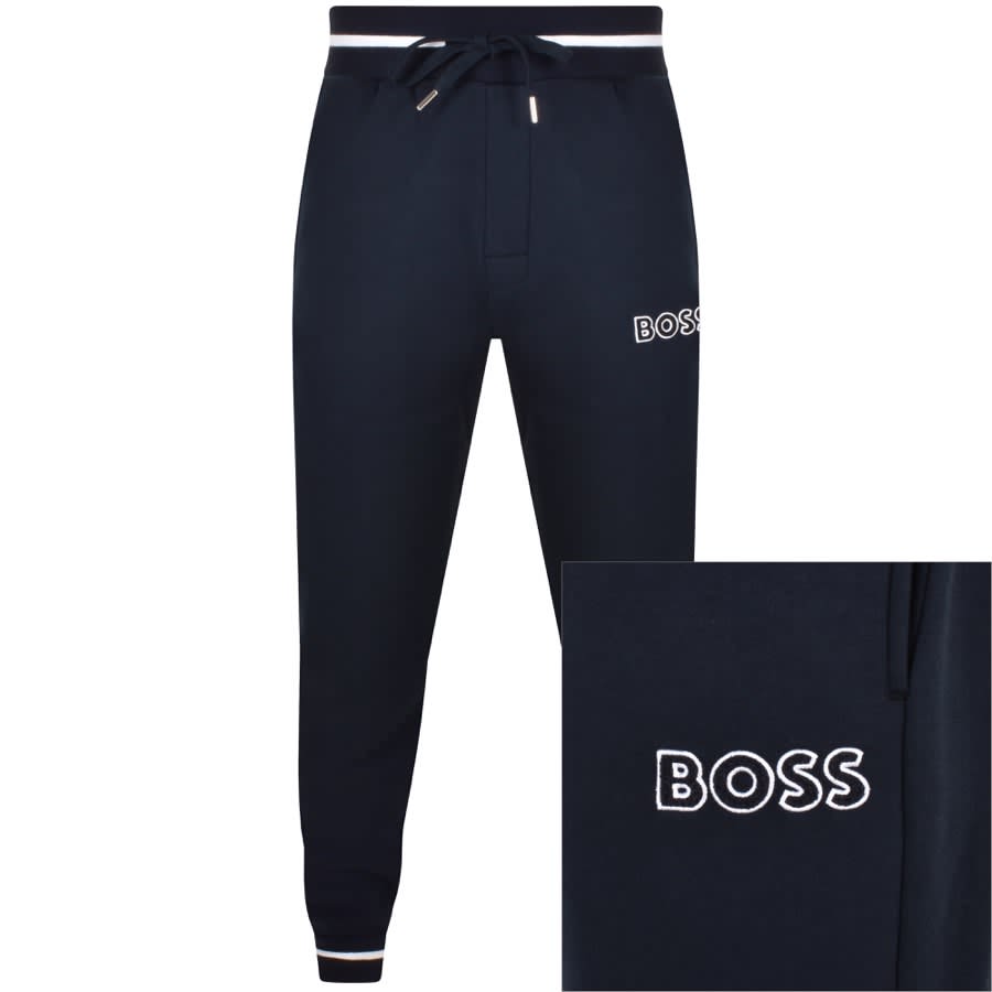 Image number 1 for BOSS Contemporary Jogging Bottoms Navy