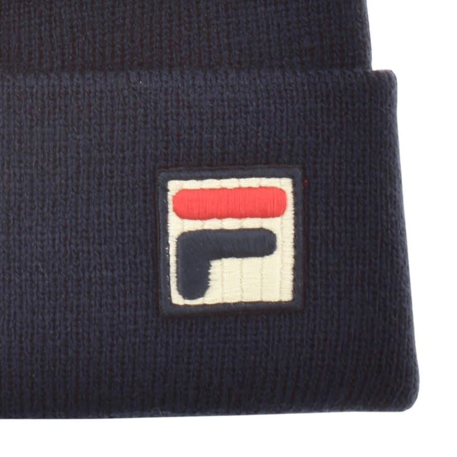 Image number 3 for Fila Vintage Linus Stripe Beanie Hat Navy