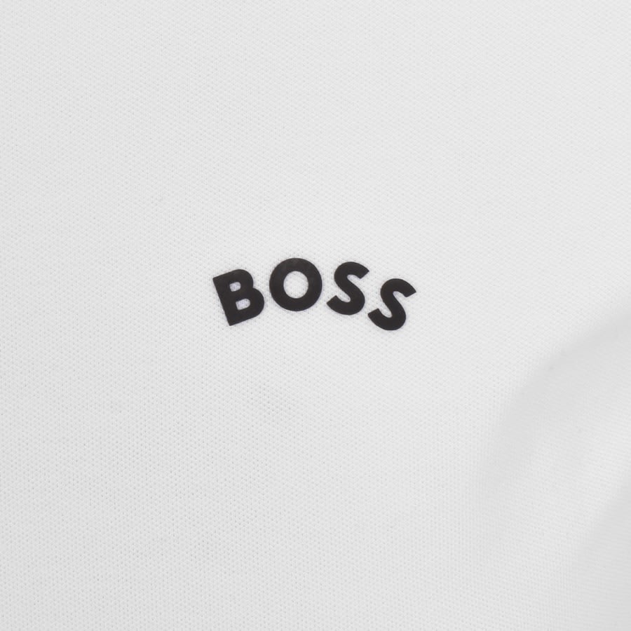 Image number 3 for BOSS Paul Curved Polo T Shirt White