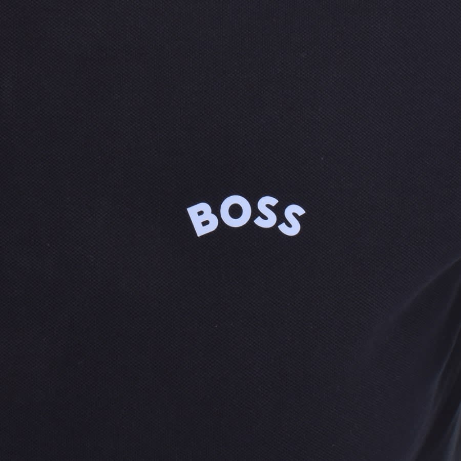Image number 3 for BOSS Paul Curved Polo T Shirt Navy