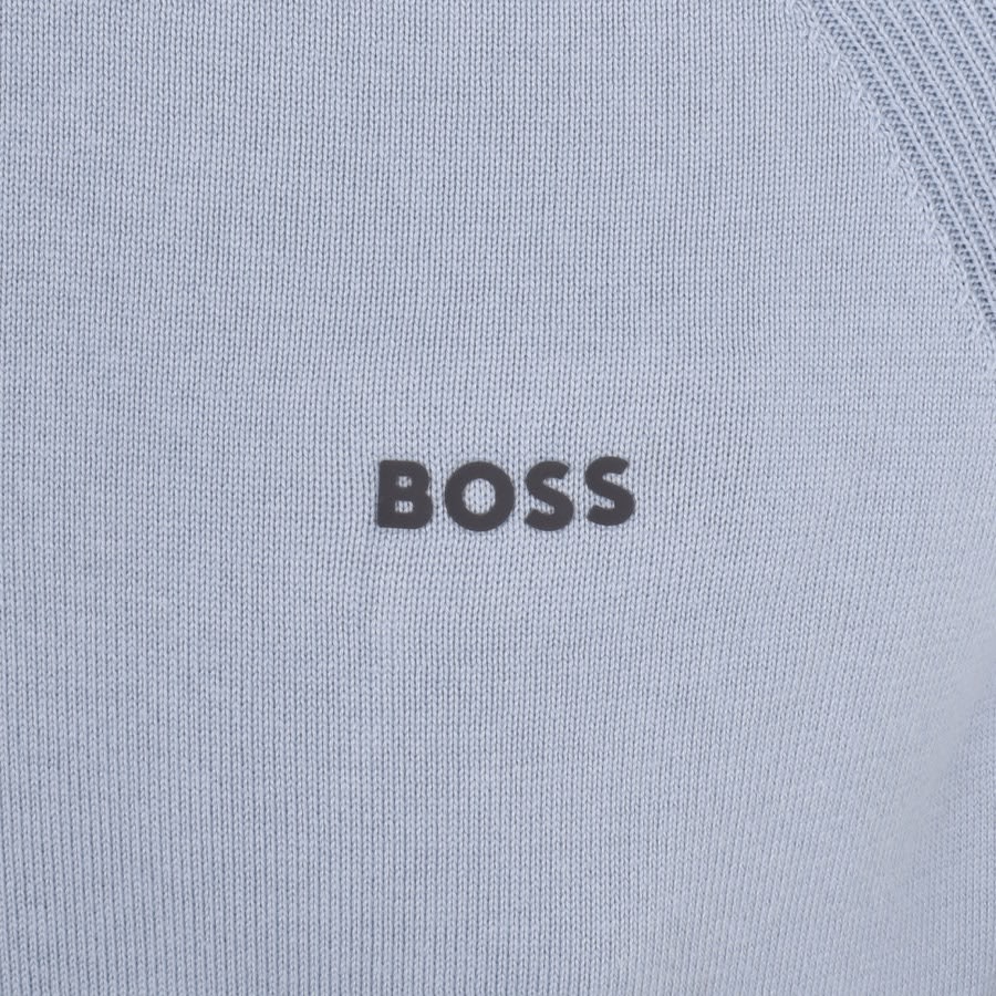 Image number 3 for BOSS Perform X Knit Jumper Blue