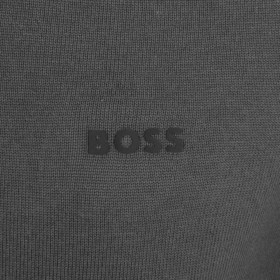 Image number 3 for BOSS Perform X Knit Jumper Grey