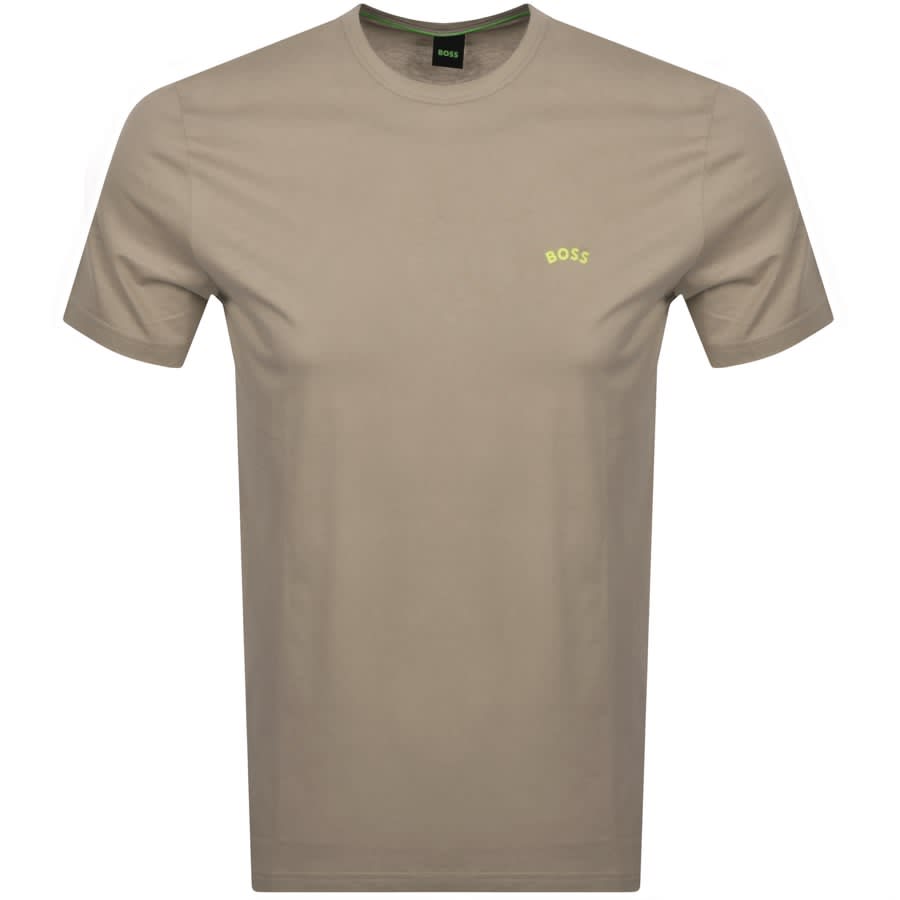 Image number 1 for BOSS Tee Curved T Shirt Khaki