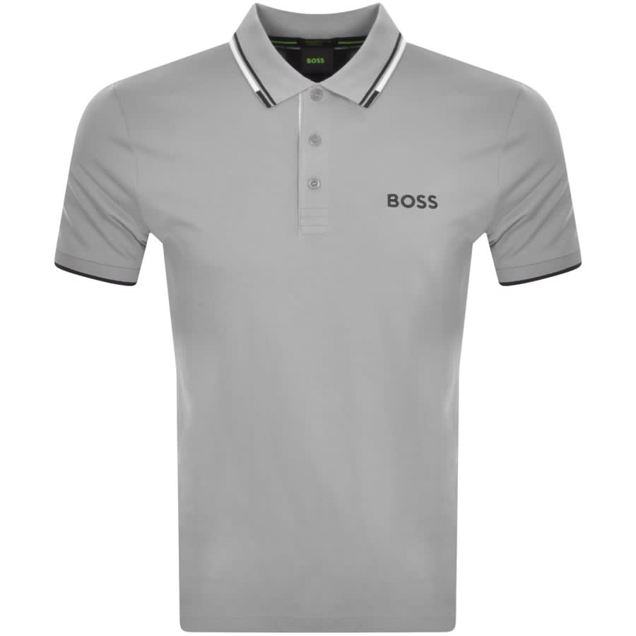 Image number 1 for BOSS Paddy Pro Polo T Shirt Grey
