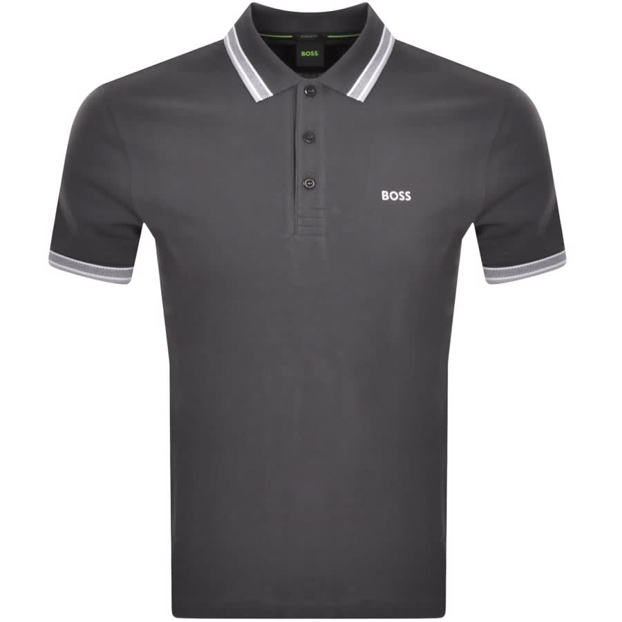 Image number 1 for BOSS Paddy Polo T Shirt Grey
