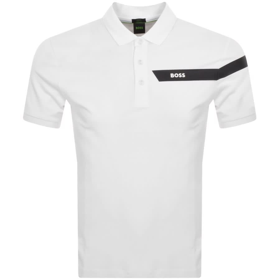 Image number 1 for BOSS Paule Polo T Shirt White