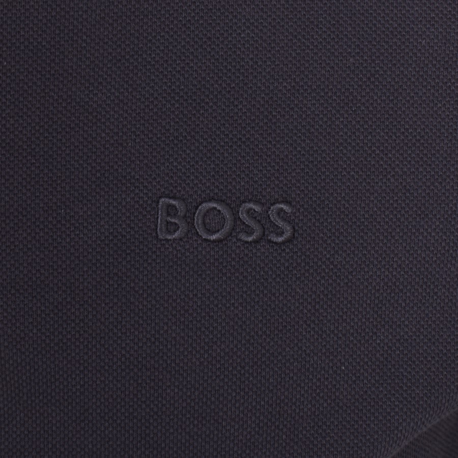 Image number 3 for BOSS Plisy Long Sleeve Polo T Shirt Navy