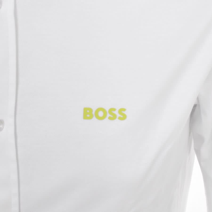 Image number 3 for BOSS Biado R Short Sleeved Shirt White