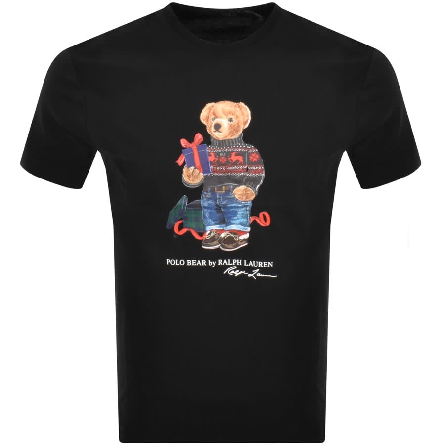 Image number 1 for Ralph Lauren Bear T Shirt Black