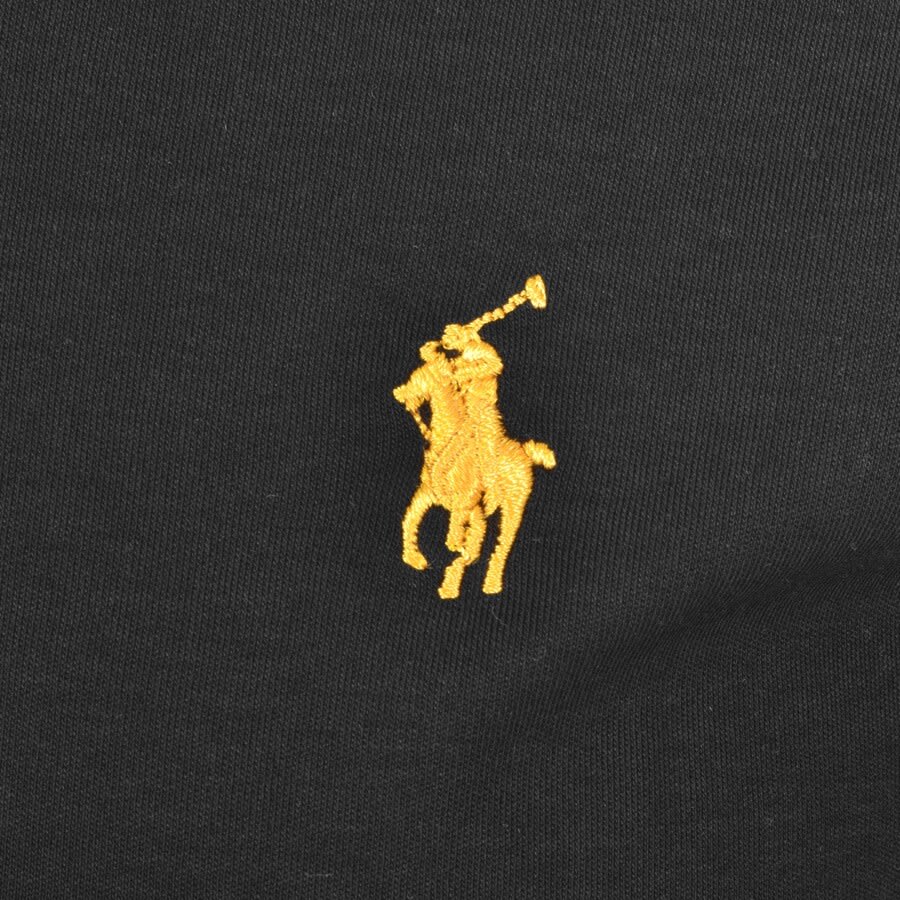 Image number 3 for Ralph Lauren Long Sleeved High Neck T Shirt Black