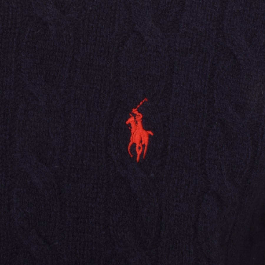 Ralph Lauren Cable Knit Jumper Navy | Mainline Menswear