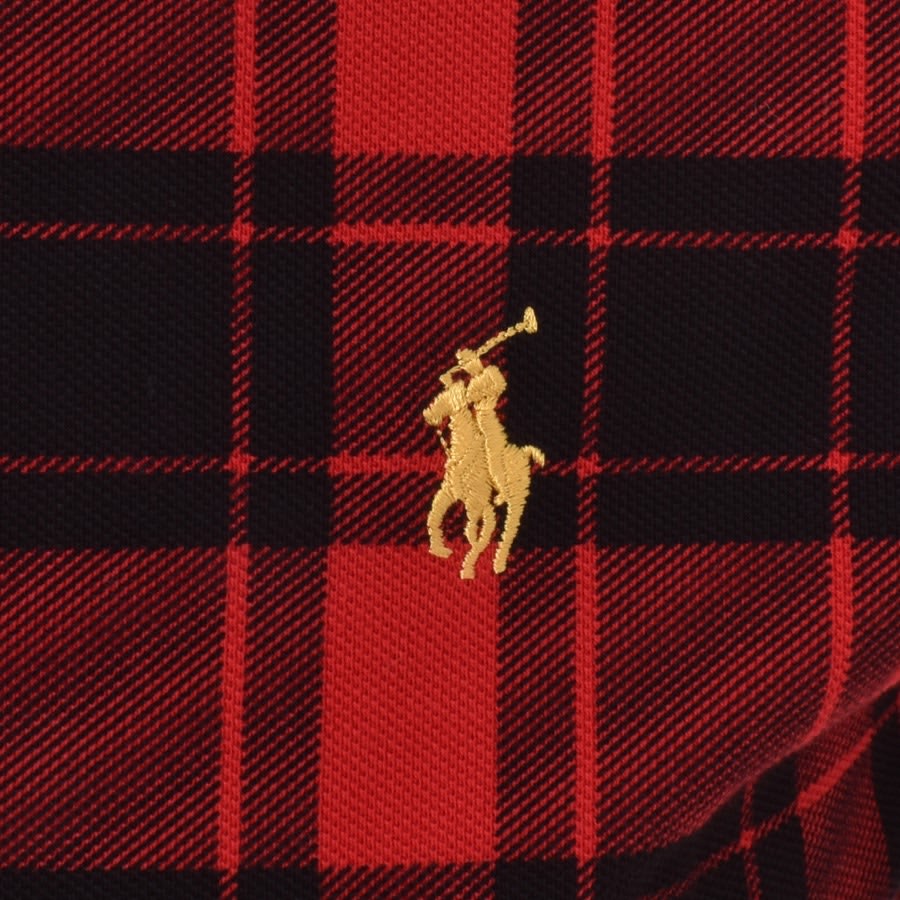 Ralph Lauren Custom Slim Polo T Shirt Red | Mainline Menswear
