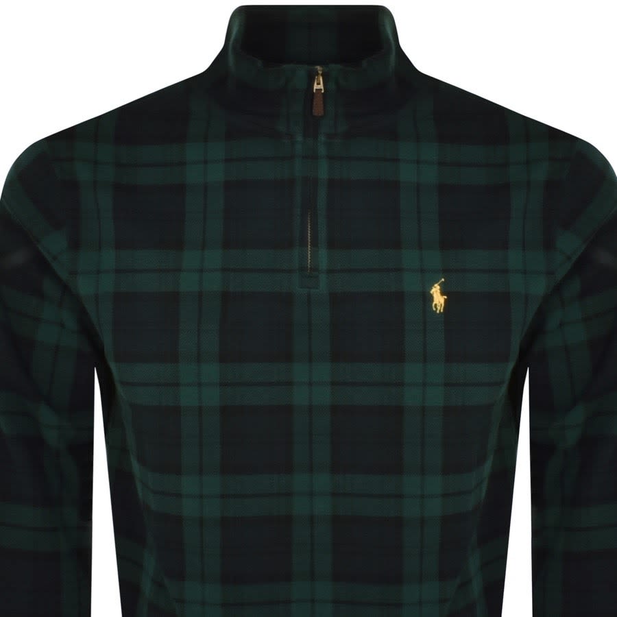 Image number 2 for Ralph Lauren Half Zip Sweatshirt Green