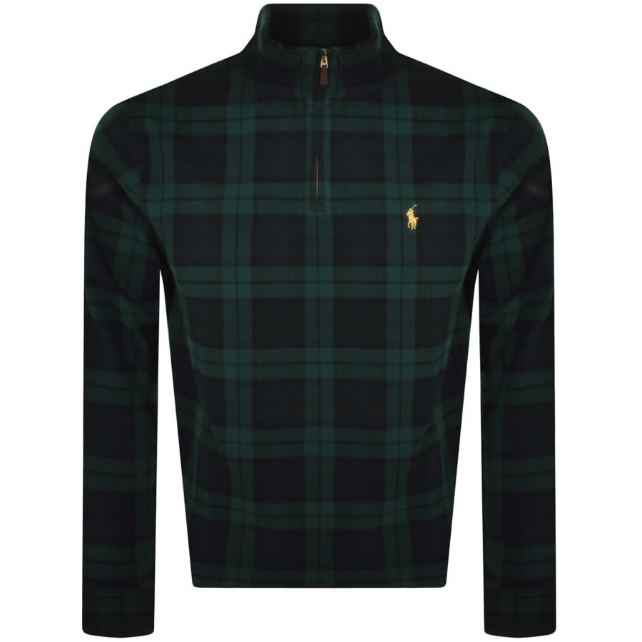 Image number 1 for Ralph Lauren Half Zip Sweatshirt Green