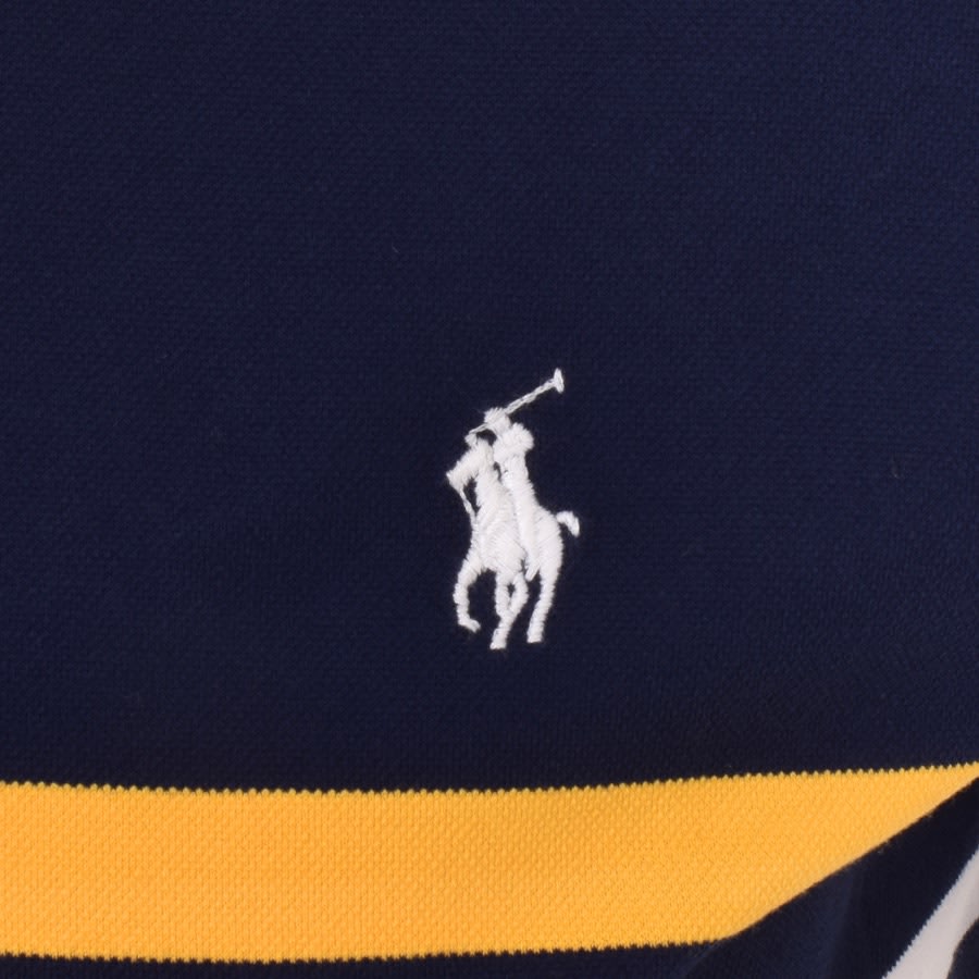 Image number 3 for Ralph Lauren Custom Slim Polo T Shirt Navy