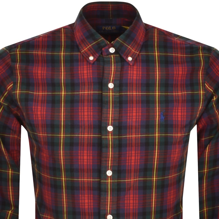 Image number 2 for Ralph Lauren Long Sleeved Shirt Red