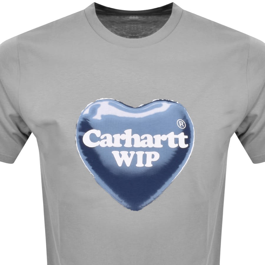 Image number 2 for Carhartt WIP Heart Balloon T Shirt Grey