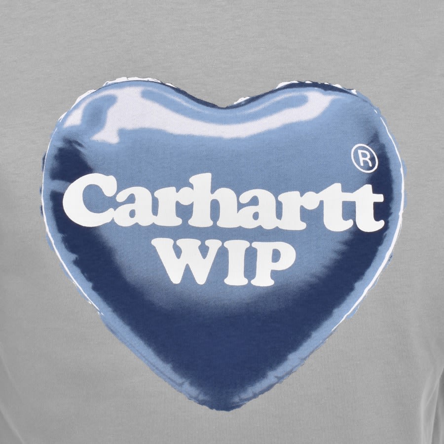 Image number 3 for Carhartt WIP Heart Balloon T Shirt Grey