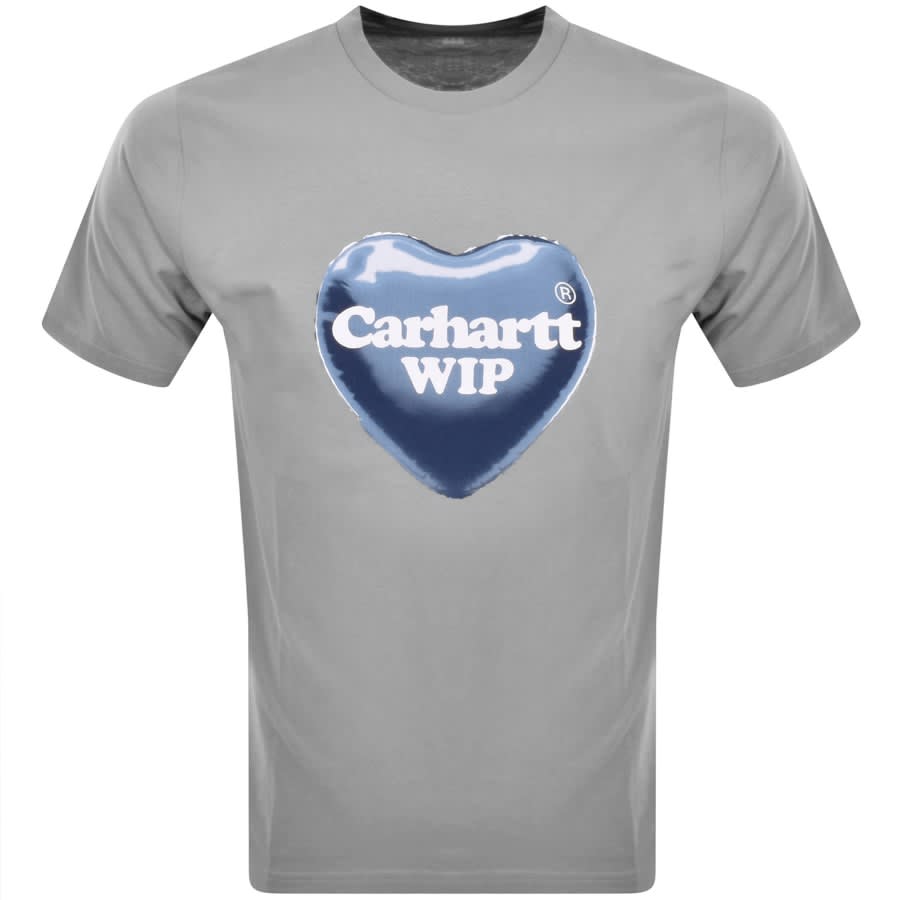 Image number 1 for Carhartt WIP Heart Balloon T Shirt Grey