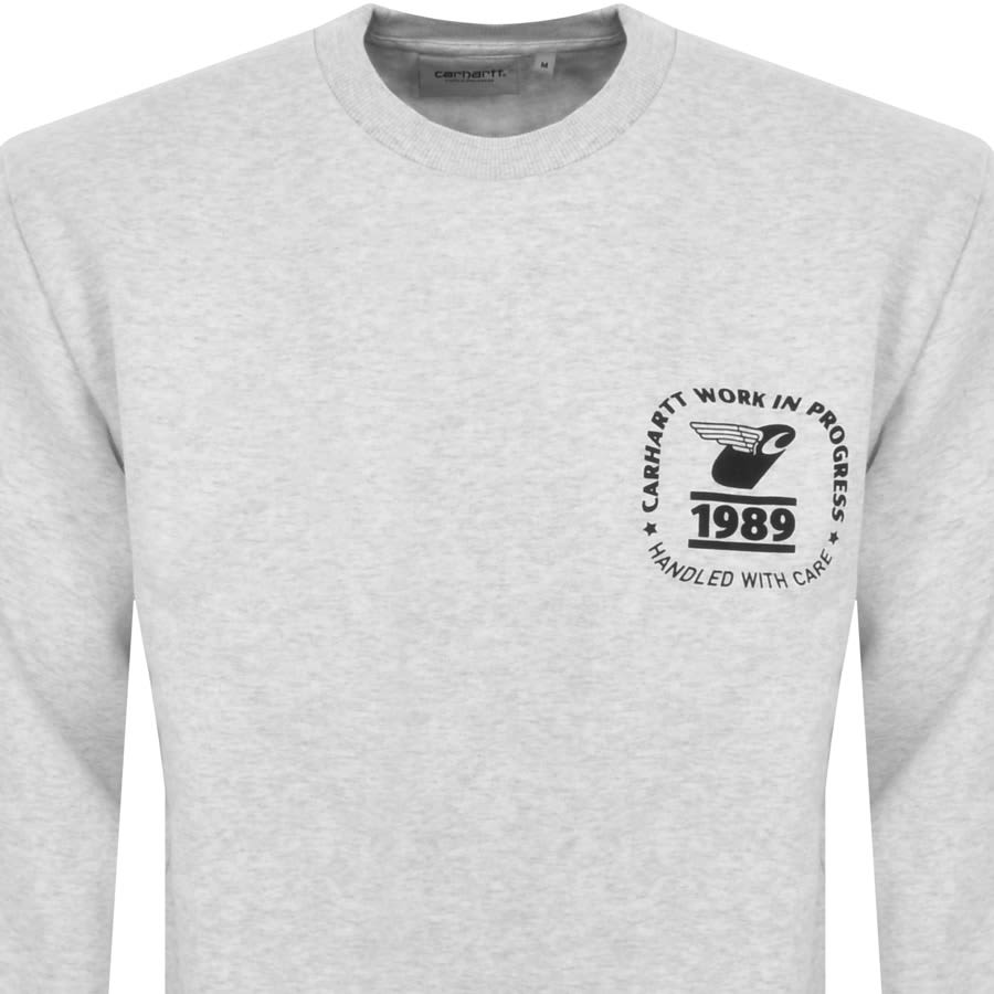 Image number 2 for Carhartt WIP Stamp State Sweatshirt Grey