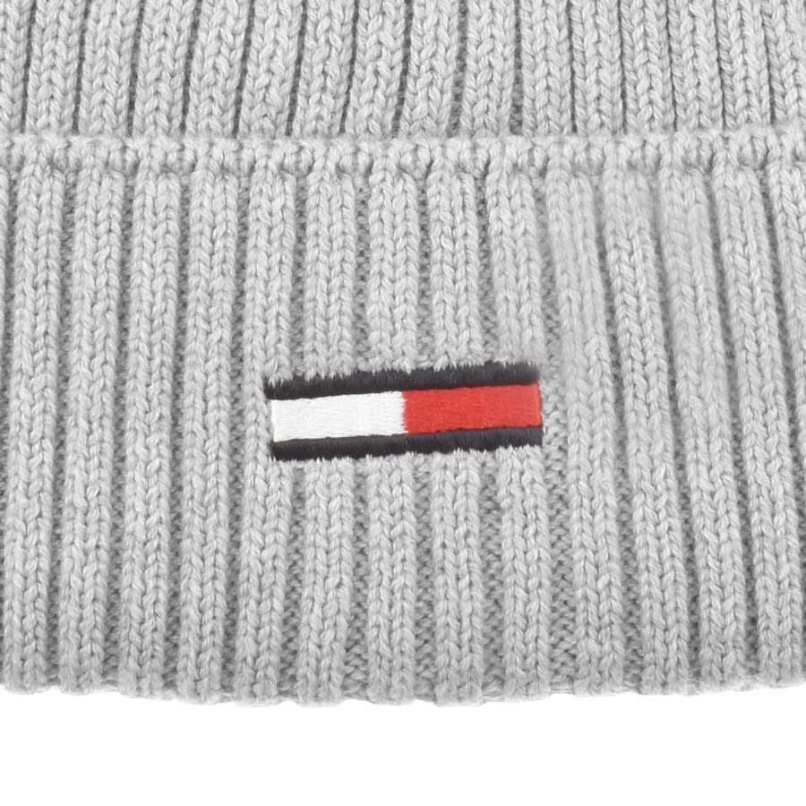 Image number 3 for Tommy Jeans Sport Beanie Hat Grey
