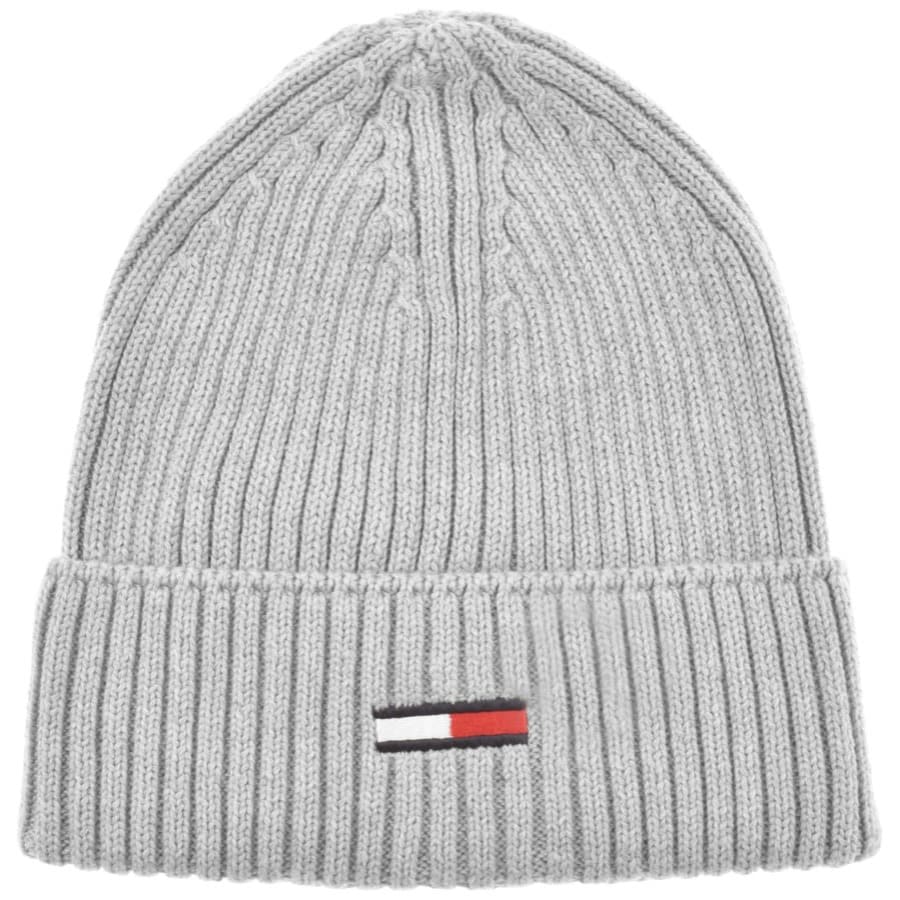 Image number 1 for Tommy Jeans Sport Beanie Hat Grey