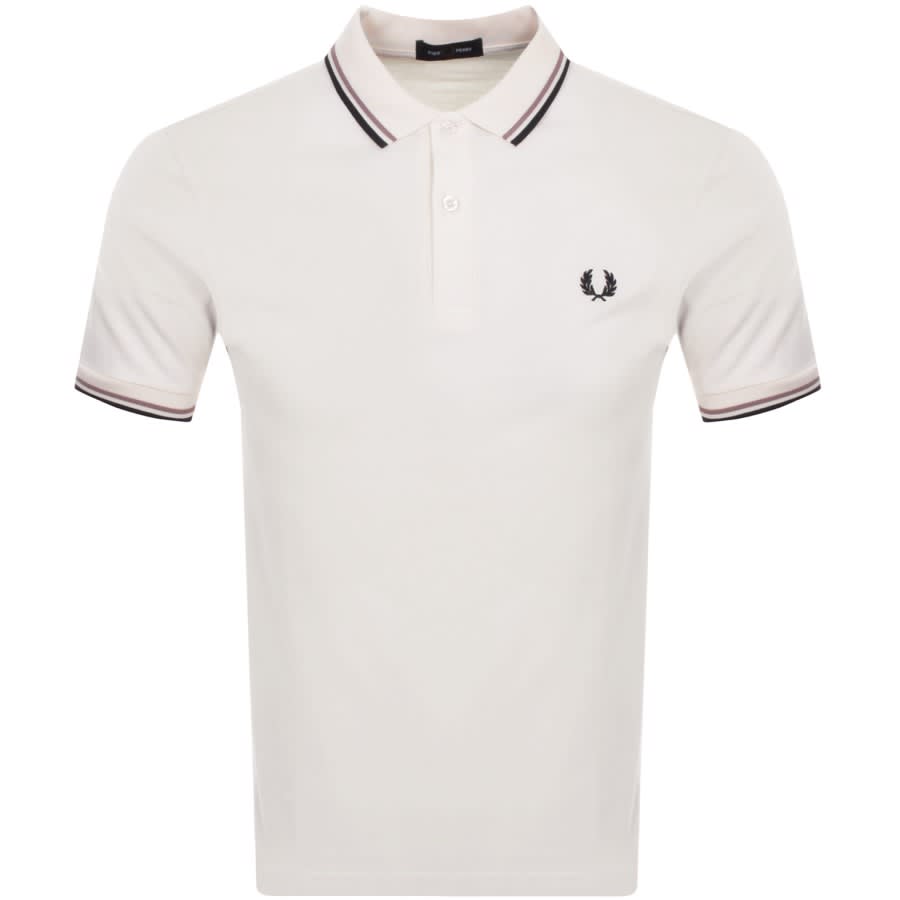 Image number 1 for Fred Perry Twin Tipped Polo T Shirt White