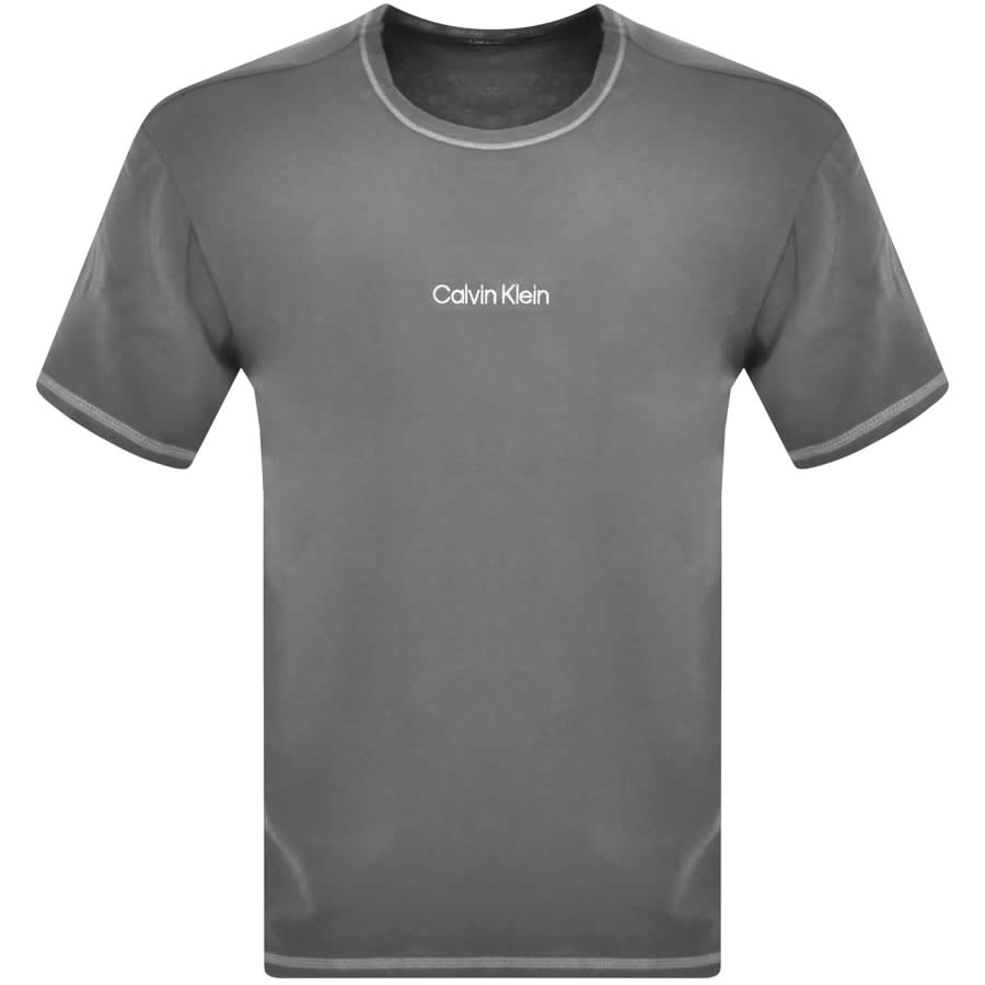 Image number 1 for Calvin Klein Lounge Logo T Shirt Grey