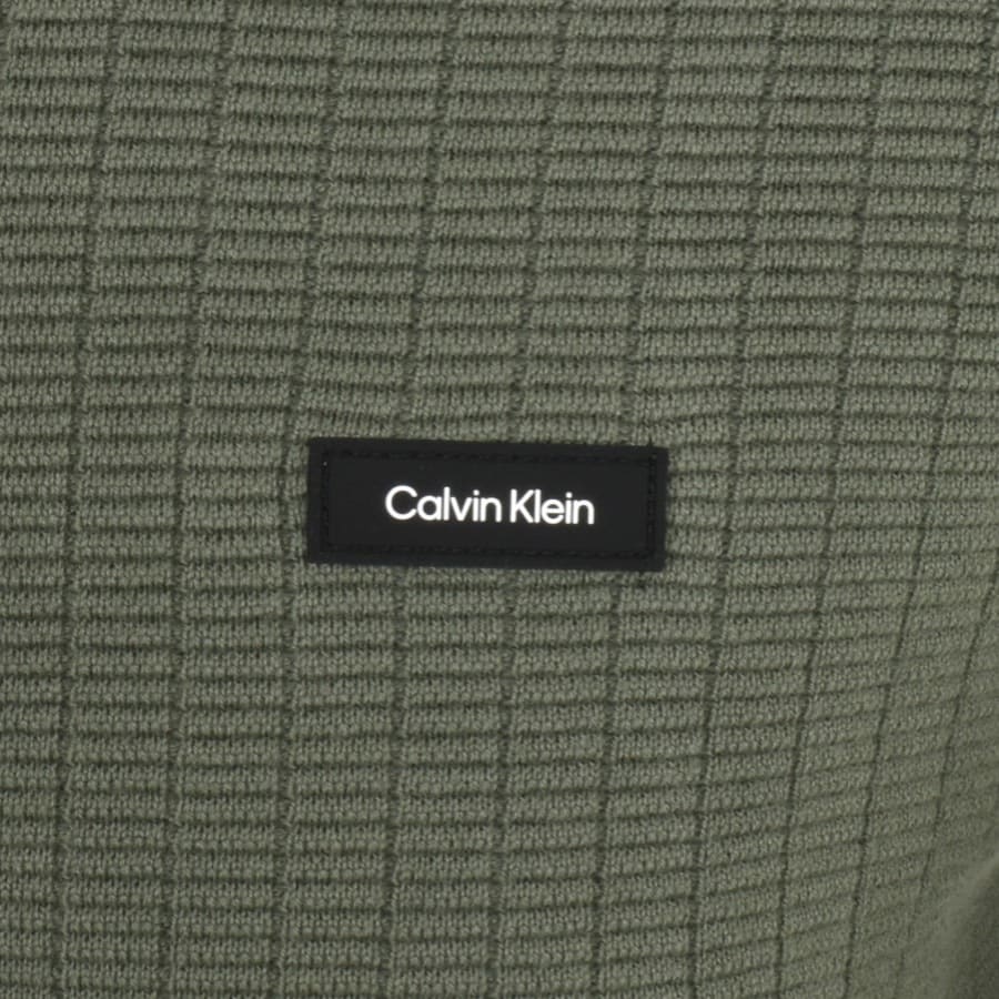 Image number 3 for Calvin Klein Structure Jumper Green