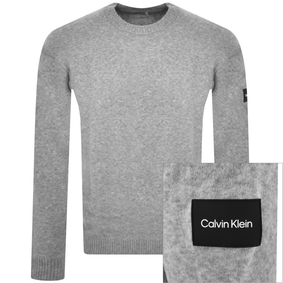 Image number 1 for Calvin Klein Comfort Fit Jumper Grey