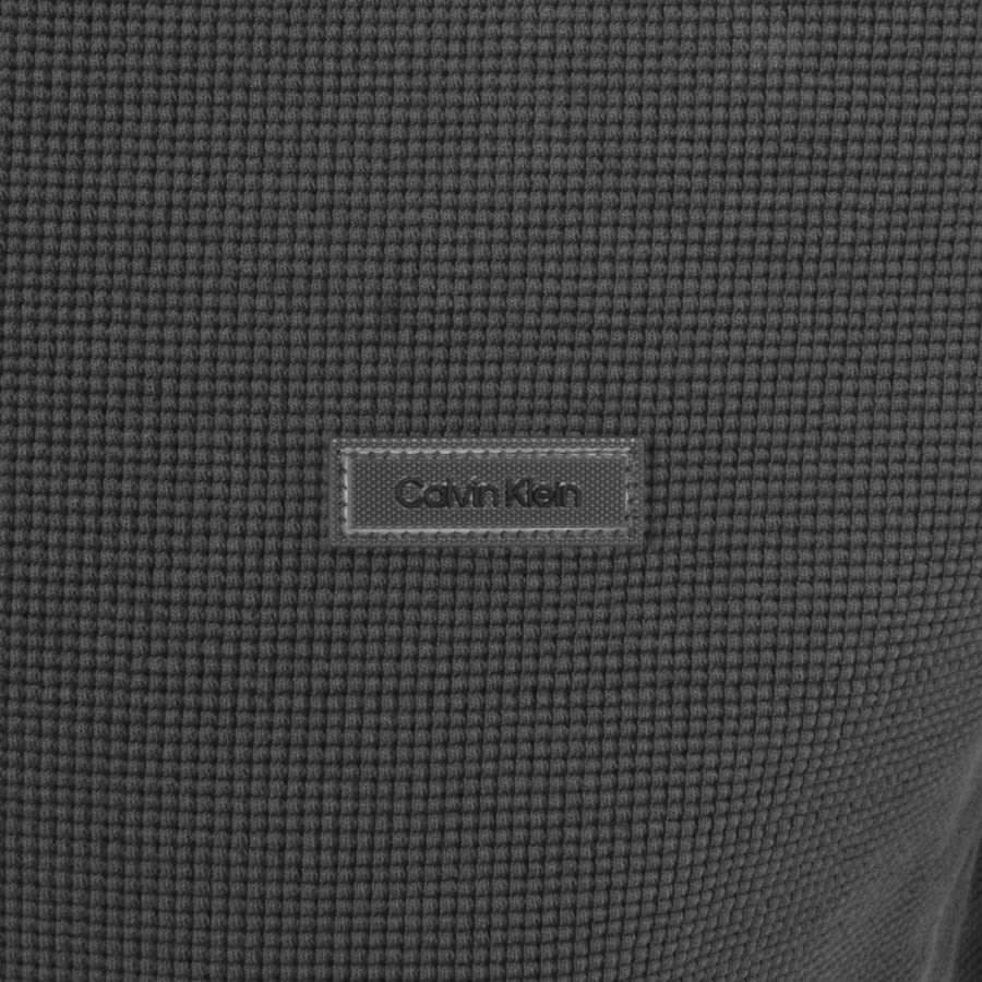 Image number 3 for Calvin Klein Two Tone Polo T Shirt Grey