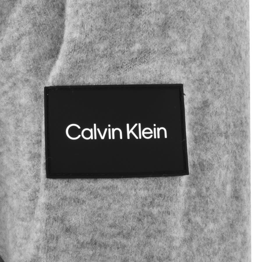 Image number 3 for Calvin Klein Quarter Zip Jumper Grey