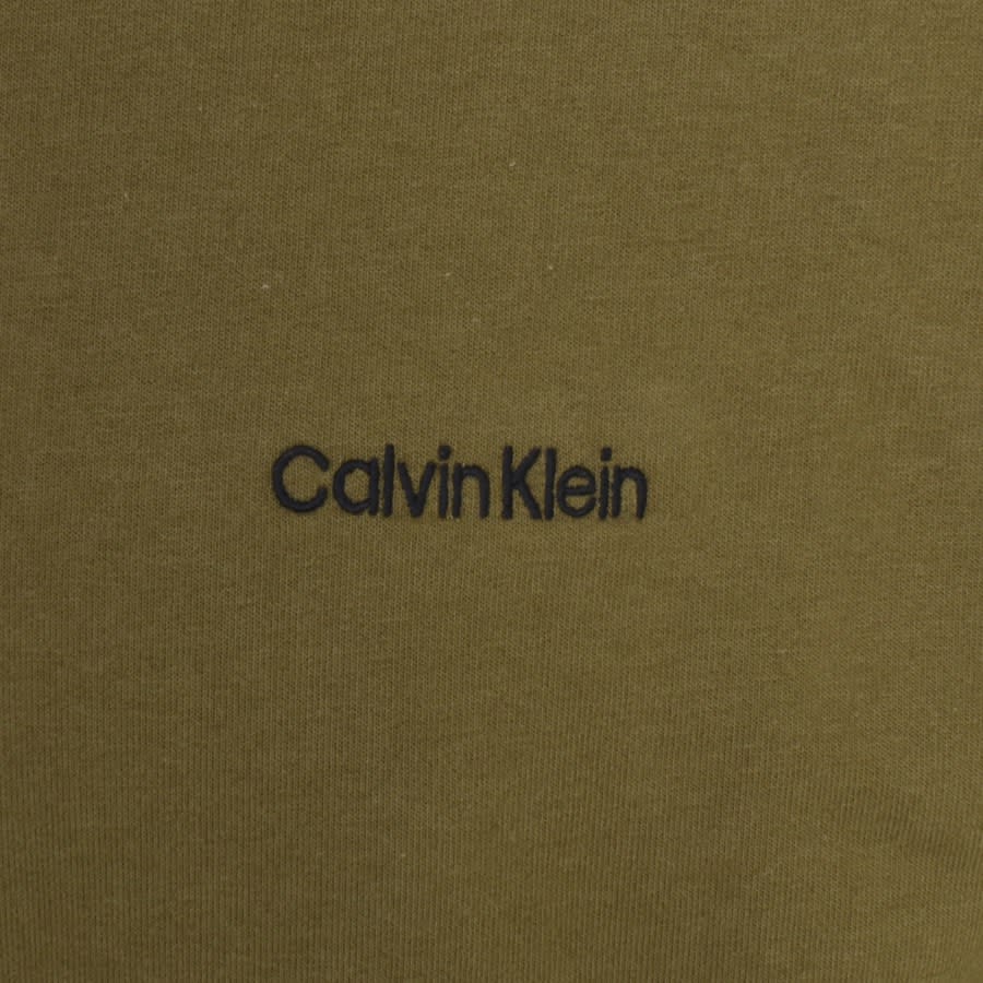 Image number 3 for Calvin Klein Lounge Half Zip Sweatshirt Green