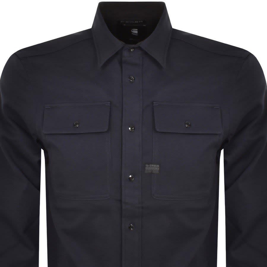 Image number 2 for G Star Raw CPO Overshirt Navy